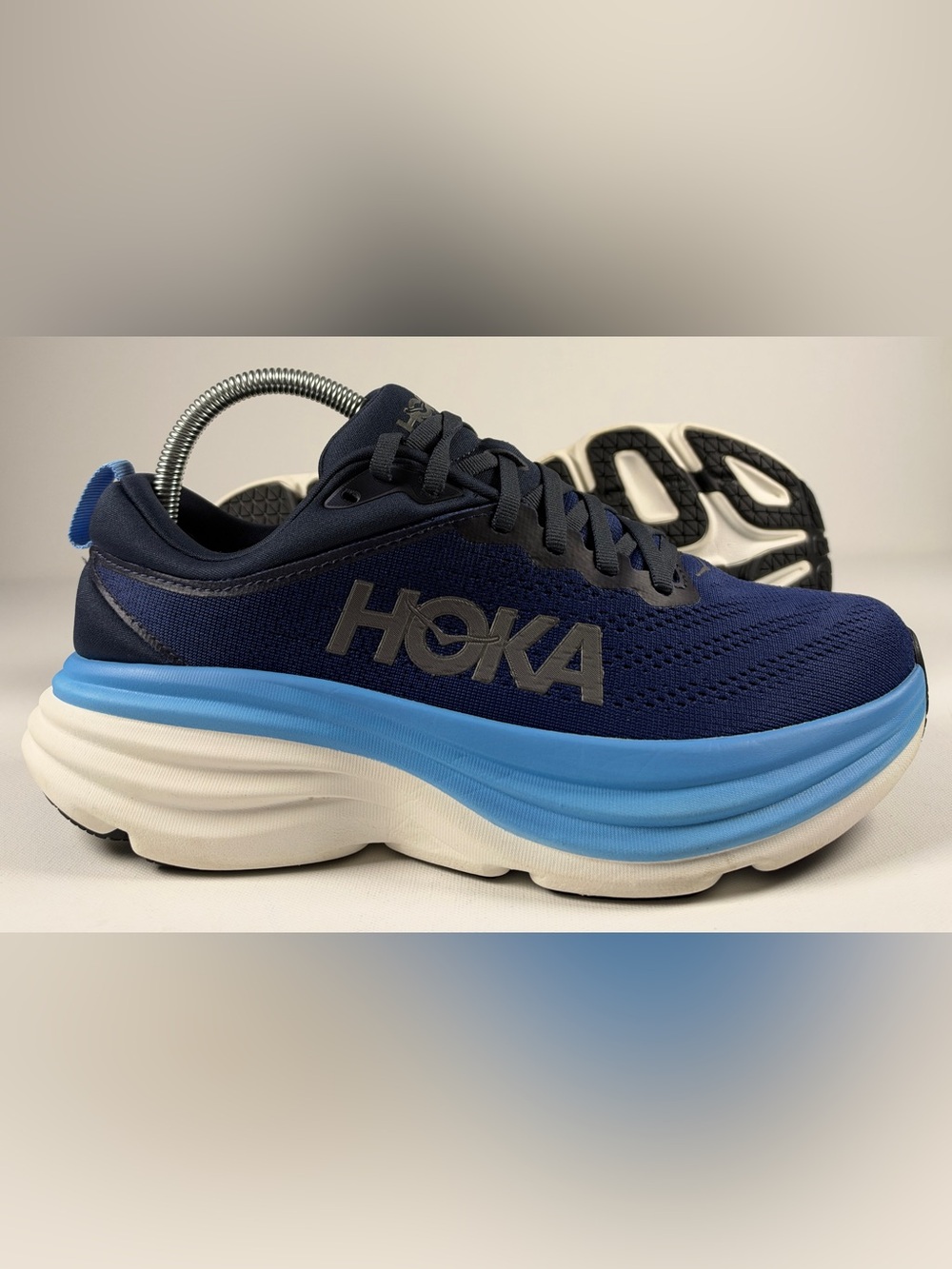 Hoka One One Bondi 8 Men's Size 7D (Medium) Running Shoes Blue